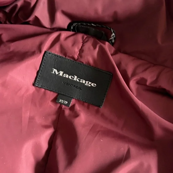 MACKAGE DOWN COAT JACKET IN MERLOT - Picture 12 of 16